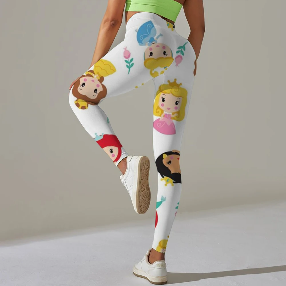 Leggings da palestra con stampa cartoon Disney pantaloni da yoga da donna pantaloni da yoga sexy abbigliamento sportivo da donna abbigliamento fitness
