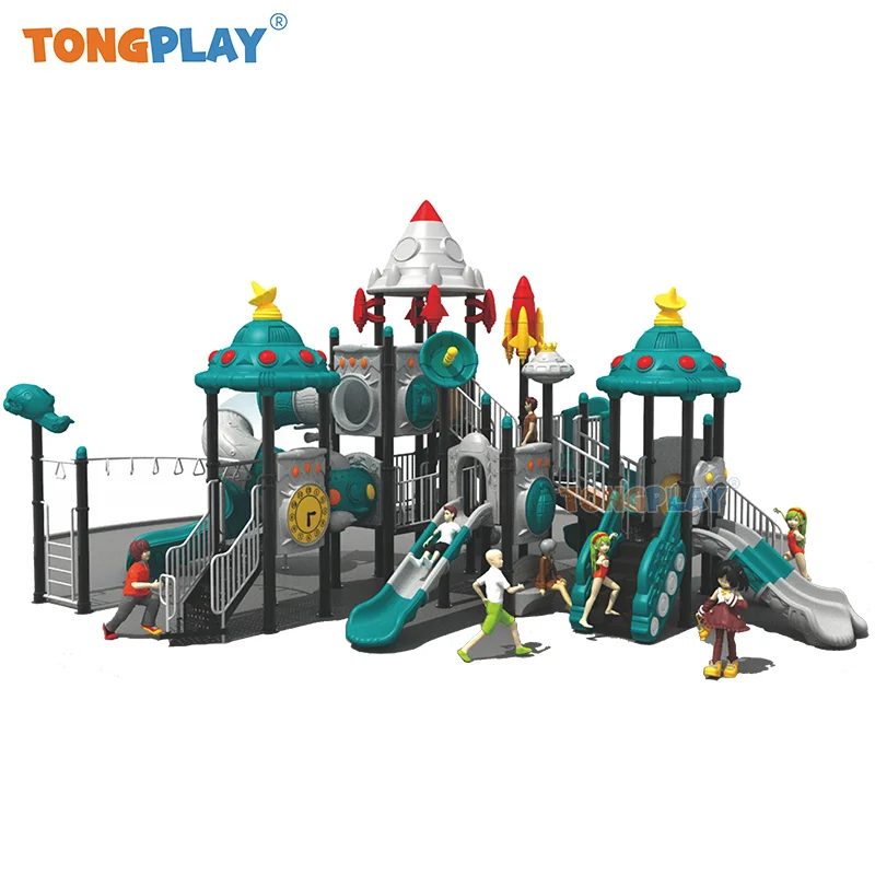 Commercial Plastic Slide Amusement Park School Game Playground Toys Play Sets Kids Outdoor Playground Equipment With Slide