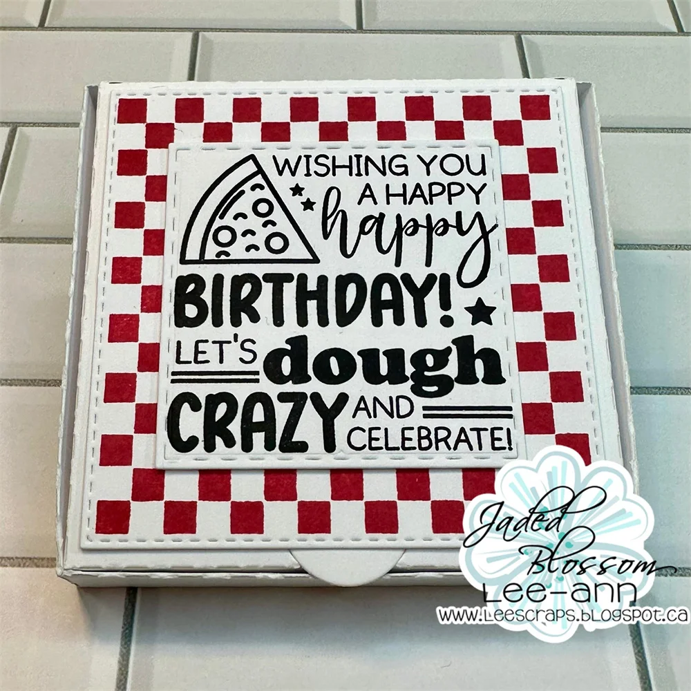 Hot & Fresh Pizza Sentiments Clear Stamps Reusable Handmade Embossing DIY Scrapbook Diary Greeting