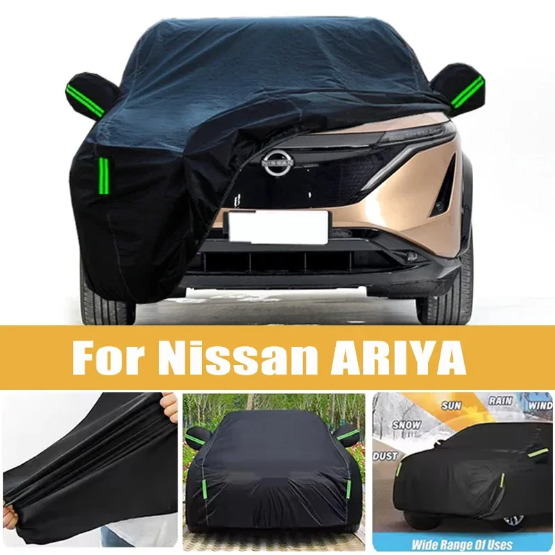 

For Nissan ARIYA Full Car Cover Four Seasons Outdoor Sun Anti UV Rain Snow Dust Protection Oxford Cloth Accessories