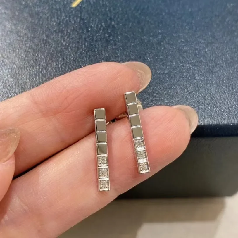 Luxury Jewelry Original Design -925 Sterling Silver Charming Women's Earrings Square Earrings - Free Shipping for Party Gifts