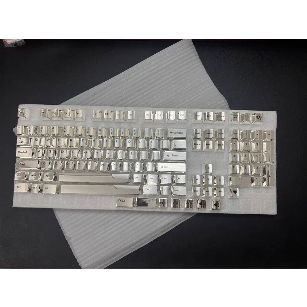 

Wooting80 Metal Keycap Zinc Alloy Material Pvd Mirror Face Cherry Profile Wooting80he Mechanical Keyboard Keycap Decorative Gift