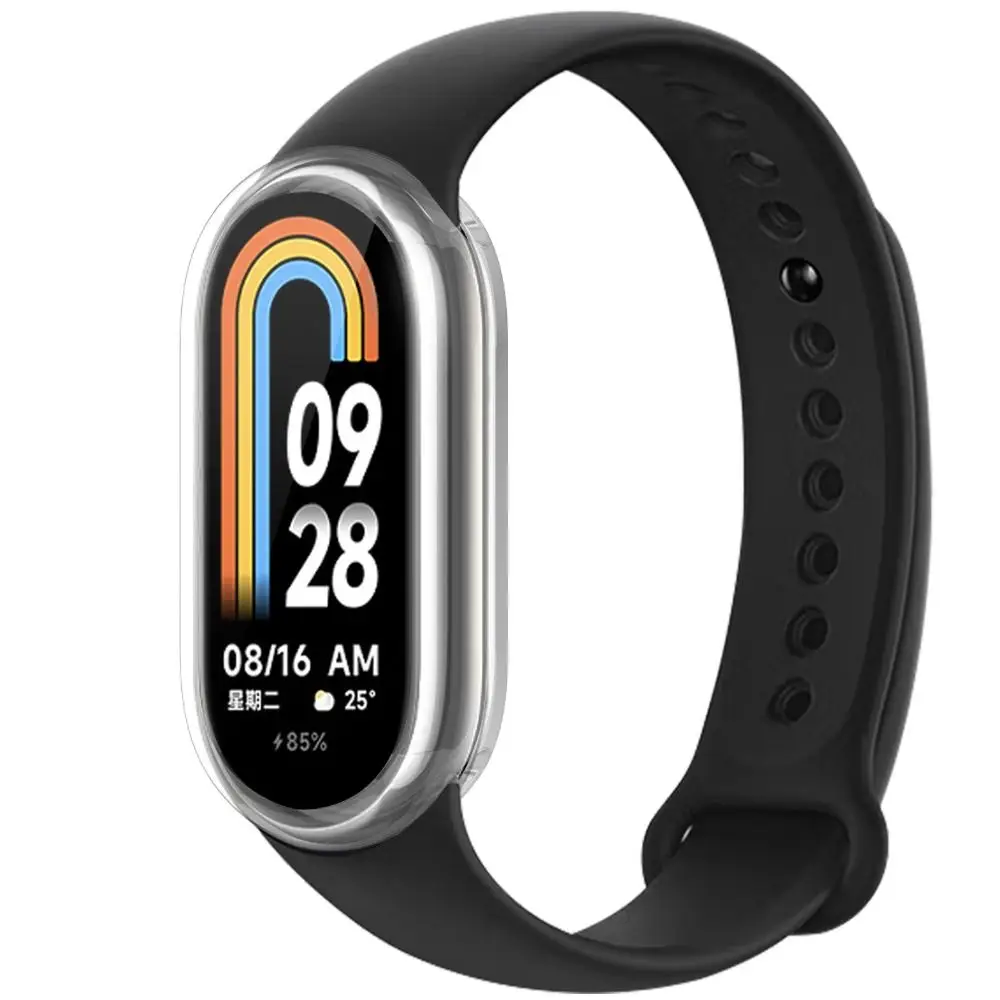 Accessories Shell Plated Screen Protector TPU Case Full Coverage Protective Cover For Xiaomi Mi Band 8