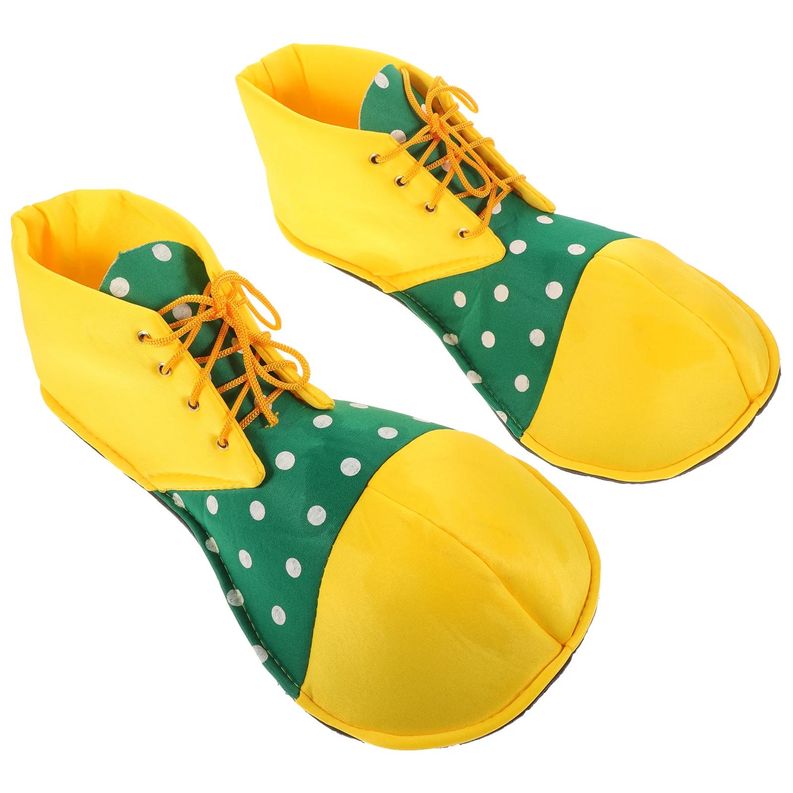 A Pair of Average Size Clown Shoes Dot Halloween Costume Clown Shoes for Women Men (02) clown shoes adult men