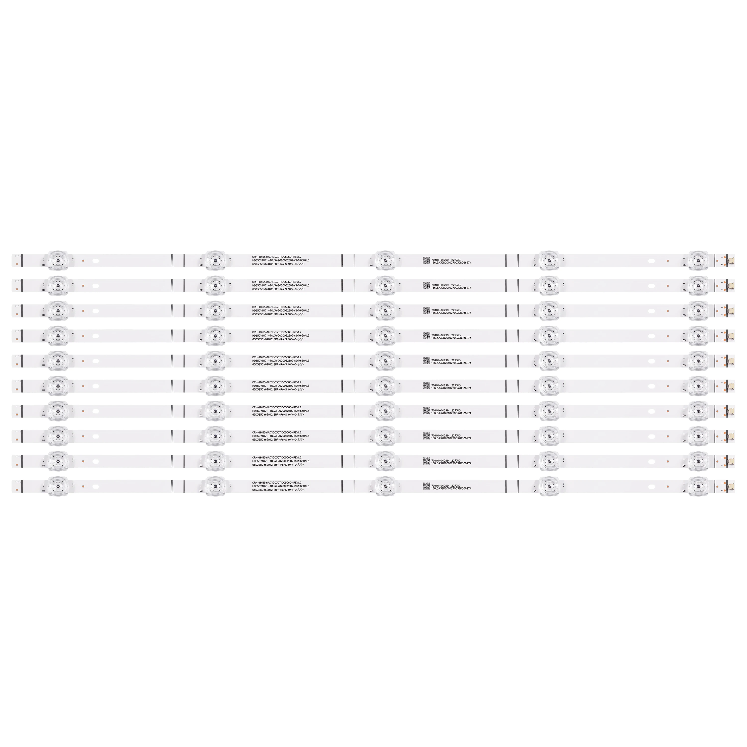 LED Strip 5LED for 65R6G 65R6E4 65A6H HE65A7G 65C350KU LB6508H HD650Y1U71-T0L3 HD650Y1U51-T0L2 CRH-BX65Y1U713030T100506Q-REV1.2