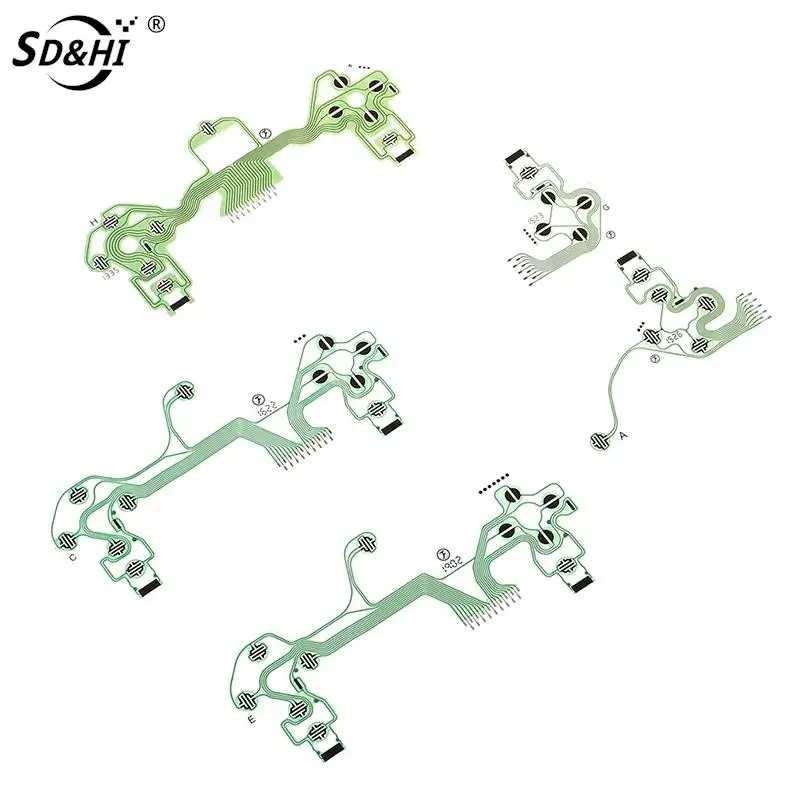 Replacement Buttons Ribbon Circuit Board for PS4 Dualshock 4 Pro Slim Controller Conductive Film Keypad flex Cable PCB