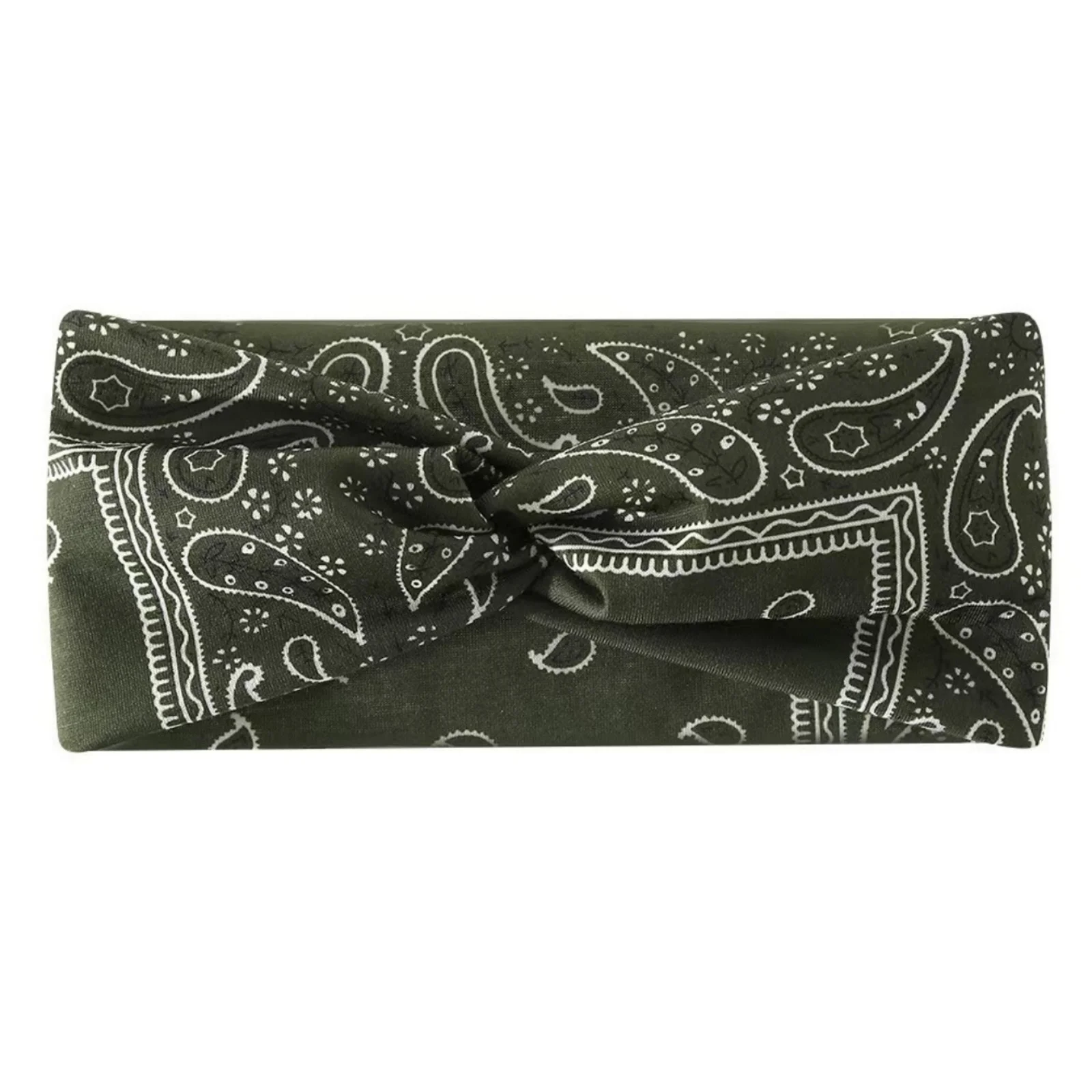 1PC Bohemian Yoga Sport Stirnband: Elastisch, rutschfest, breites Stirnband für Workouts, Laufen, schweißabsorbierend – Detail 7