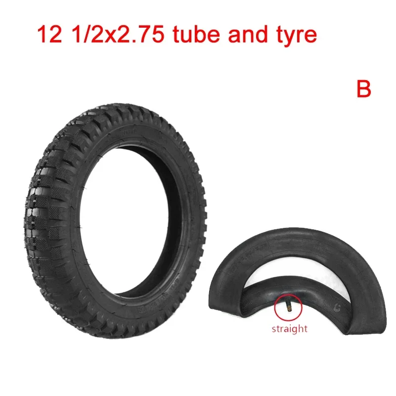 12 inch 12 1/2X2.75 Tyre 12.5 X 2.75 Outer Tire or Inner Tube for 49cc Motorcycle Mini Dirt Bike MX350 MX400 Scooter Wheel
