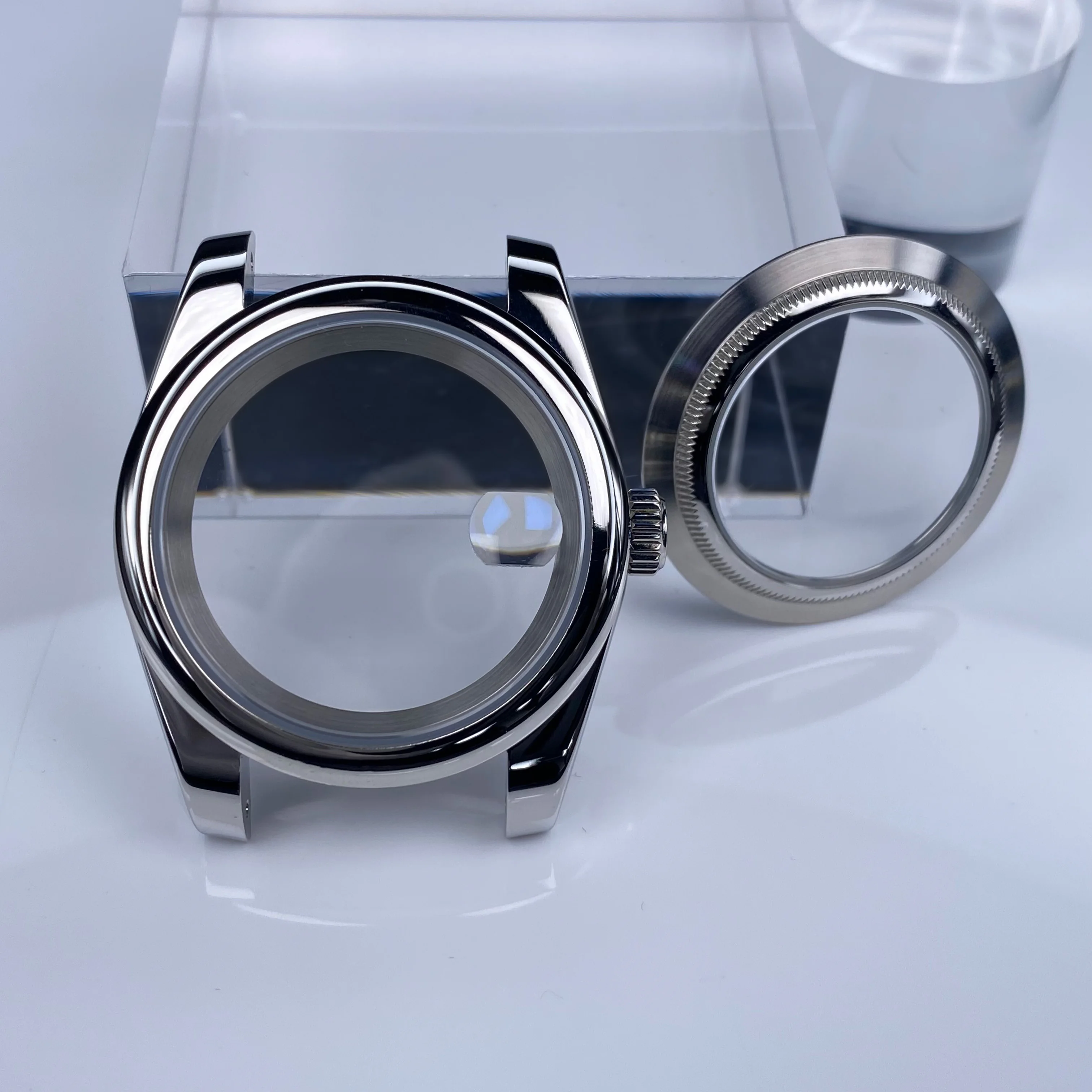 ステンレススチール製時計ケース,サファイアガラス,シルバーケース,日付ダイヤル,nh35ムーブメント,28.5mm, 36mm, 39mm