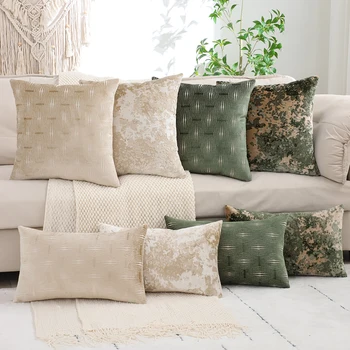 Vintage Jacquard Velvet Pillow Cover 1