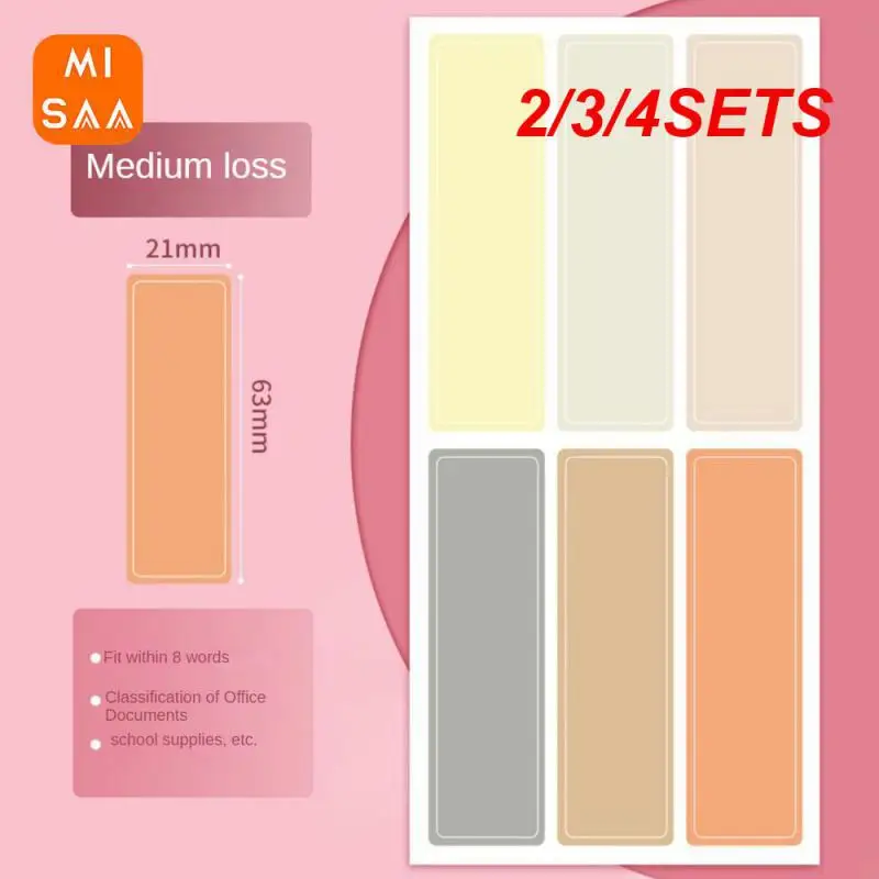 2/3/4SETS Note Paper Easy Access Easy Classification Not Torn Leave Glue Thick Paper Oil-proof Easy To Tear Tear Resistance