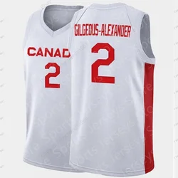 2024 New Canadian Basketball Canadian Basketball Jersey Men's/Boys Summer Basketball Training Vest Fan Special Kit