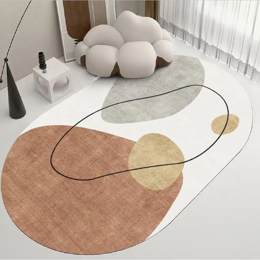 NEW Round carpets for living room Decoration bedroom Oval floor mat non-slip coffee tables carpet Children Lounge Rug large area