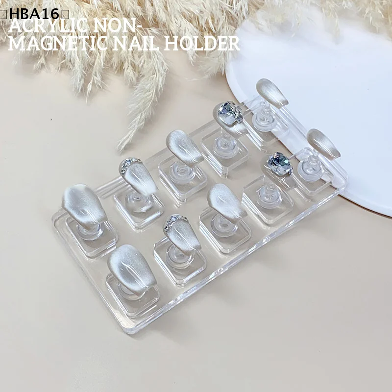 maveraHBA16 Deel1 ensemble affichage d'ongles Non magnétique présentoir d'ongles support de conseils support de pratique d'ongle outils de support de manucure à faire soi-même