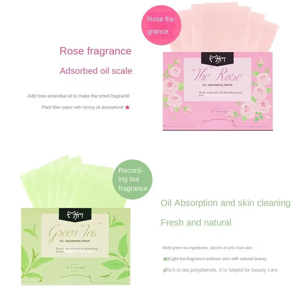 100 Stuks Olie Verwijderen Gezicht Olie Vloeipapier Anti-vet Olie Controle Gezichtsolie Absorberend Papier Lavendel Huidverzorging beauty Tools