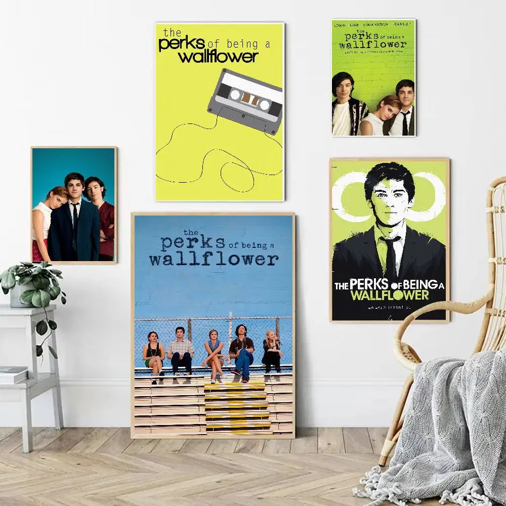 Movie The Perks Of Being A Wallflower Anime Poster Wall Art For Home Bar Cafe Movie Theater Decor DIY Vintage Print For Un