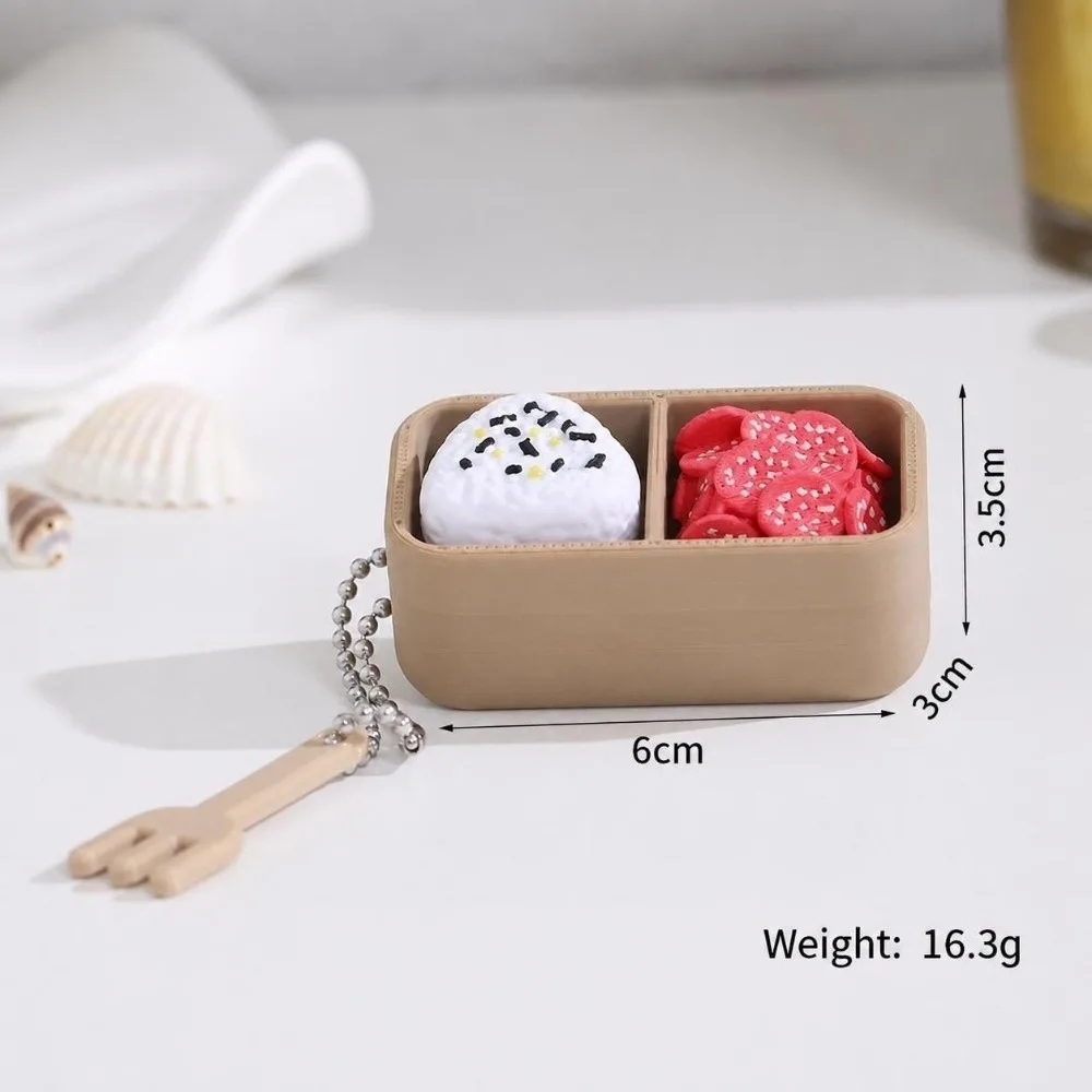Portable Japanese Style Sushi Keyboard Keychain Simulation Food Cartoon Stress Relief Keychain Creative Bag Pendant Gift