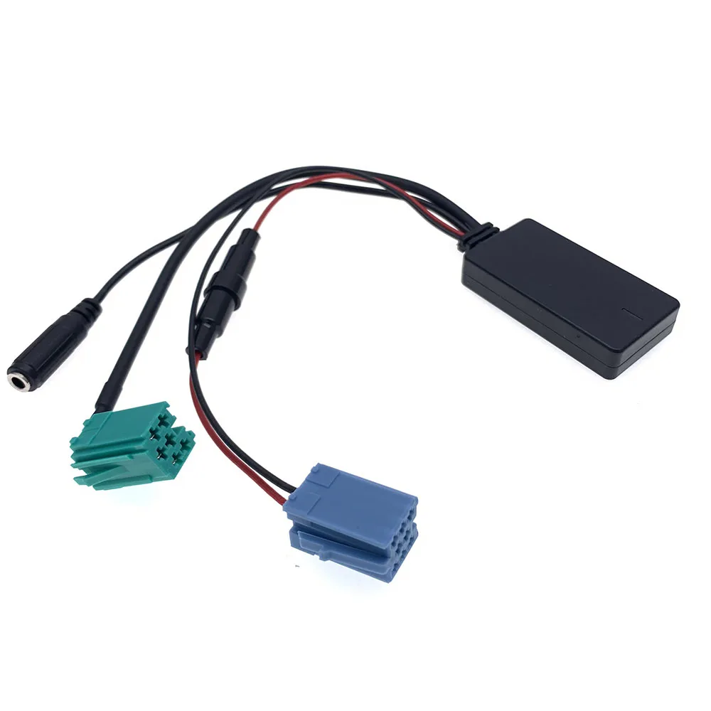 Adaptateur Audio Bluetooth 5 pour Voiture, Mini ISO 6 Broches 8 Broches, Câble AUX pour Renault Clio Espace Espace décennie kMegane Trafic Modus