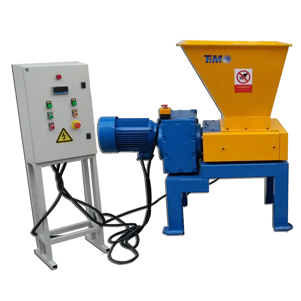 300-500 kg/hr low price hospital waste shredder