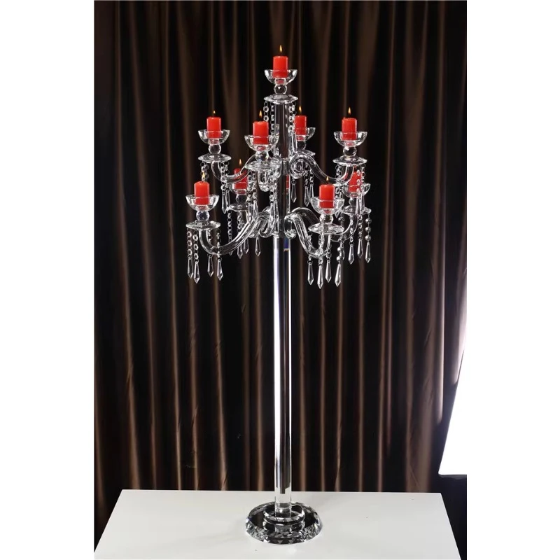 Living Room Candelabro Candle Holder Wedding Table Decoration Vintage Chandelier Candlestick Candle Holder Velas Centerpieces ZT