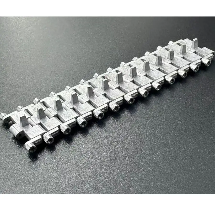 R-Model 35102M 1/35 Type 100 Tank Rubber-Padded Metal Tracks (Tin Alloy, Stainless Steel Pins) – For Border