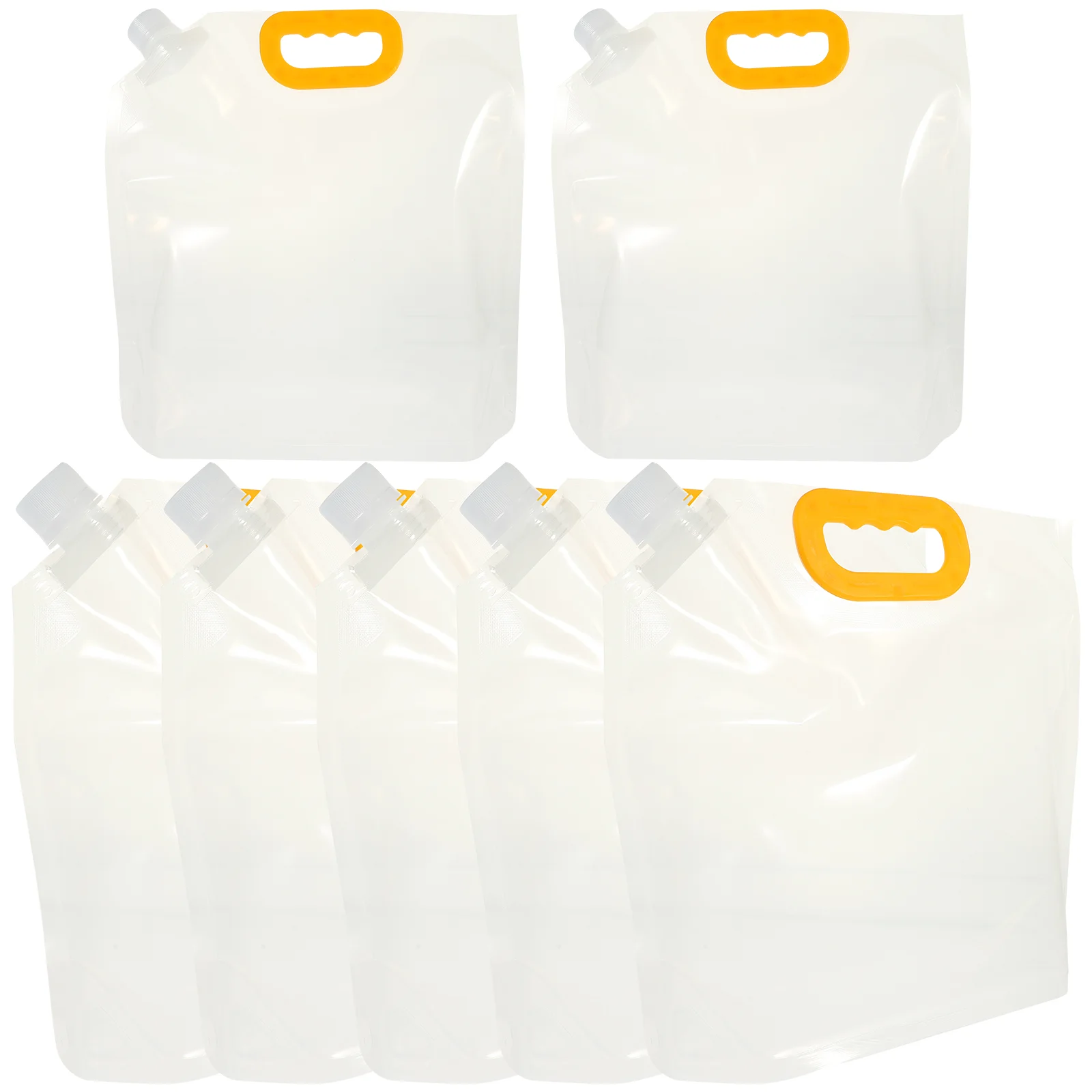 10 Pcs Transparent Grain Bag Package Bags Dried Food Storage Nozzle Pouch Dry Pape Tea Reusable Snack