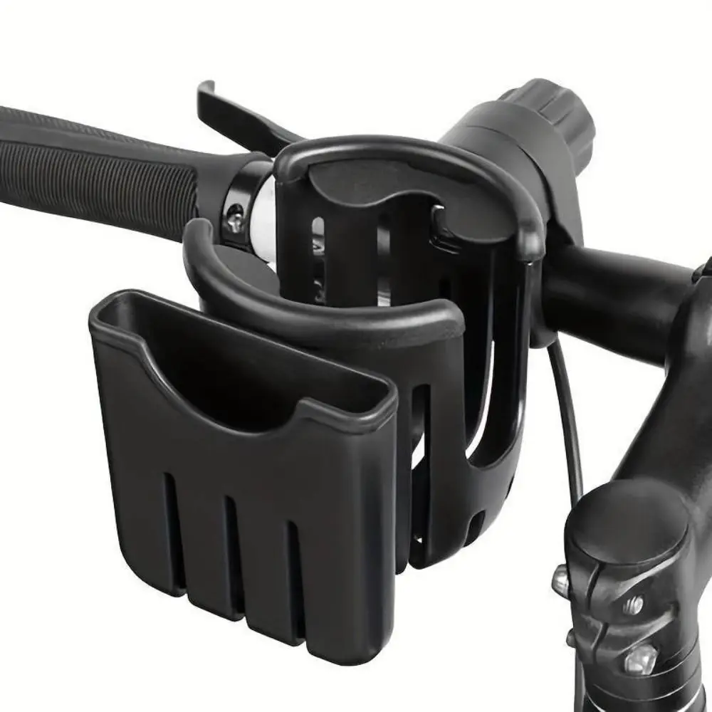 عربة أطفال حامل أكواب الماء عربة أطفال متعددة الوظائف رف زجاجة الحليب 2 في 1 حامل هاتف محمول أسود وردي #3