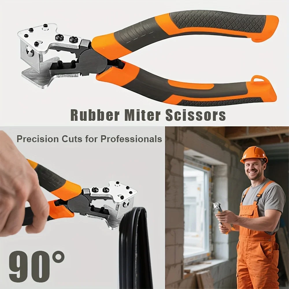 V-Shaped Bevel Shears, Rubber Strip, 90° Angle Shears, Bevel Shears, Bevel Cutting, Door and Window Cutting Tools