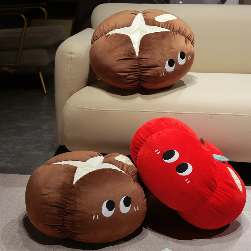 

Soft Red Apple Mushroom Plush Cushion Simulated Plant Pillow Lovely Apple Toys for Home Decor Kids Christmas Birthday Gift