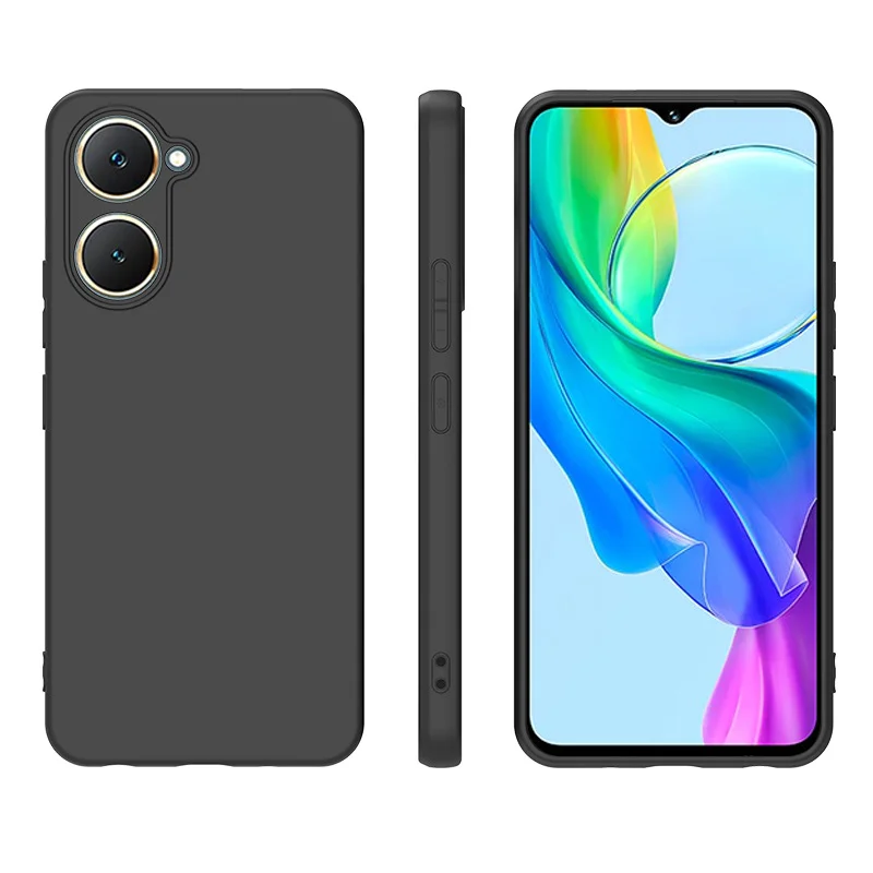 For Vivo Y18e 4G Case Y 18e TPU Soft Black Slim Matte Silicone Case for Vivo Y18e V2350 Back Cover VivoY18e Phone Cases