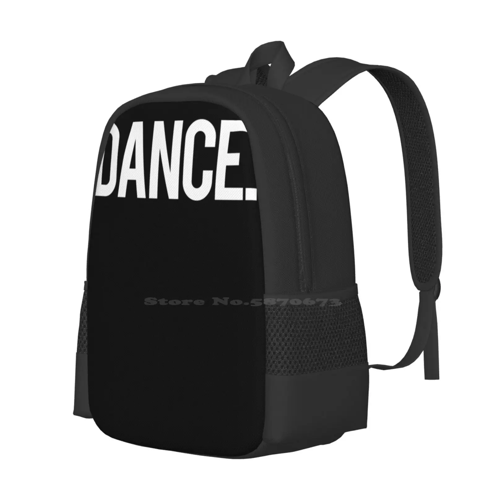 Dance. Pattern Design Bagpack School Bags Dance Ballet Hip Hop Freestyle Disco Workout Fitness Ballroom Latin Rhythm Concert