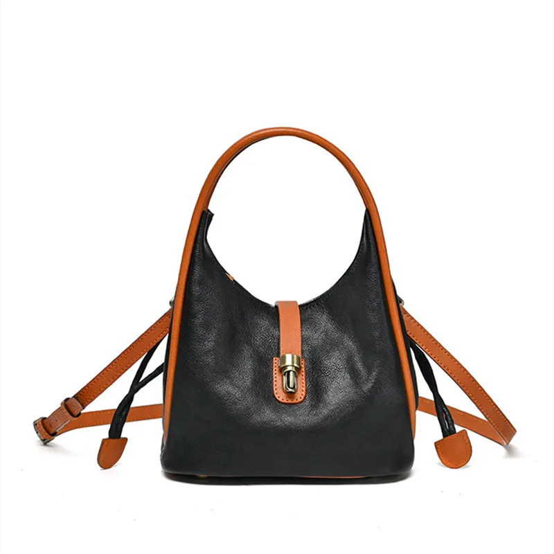 Genuine Leather Mini WOMEN'S handbag vintage leather shoulder crossbody bag fashion chain female messenger bag