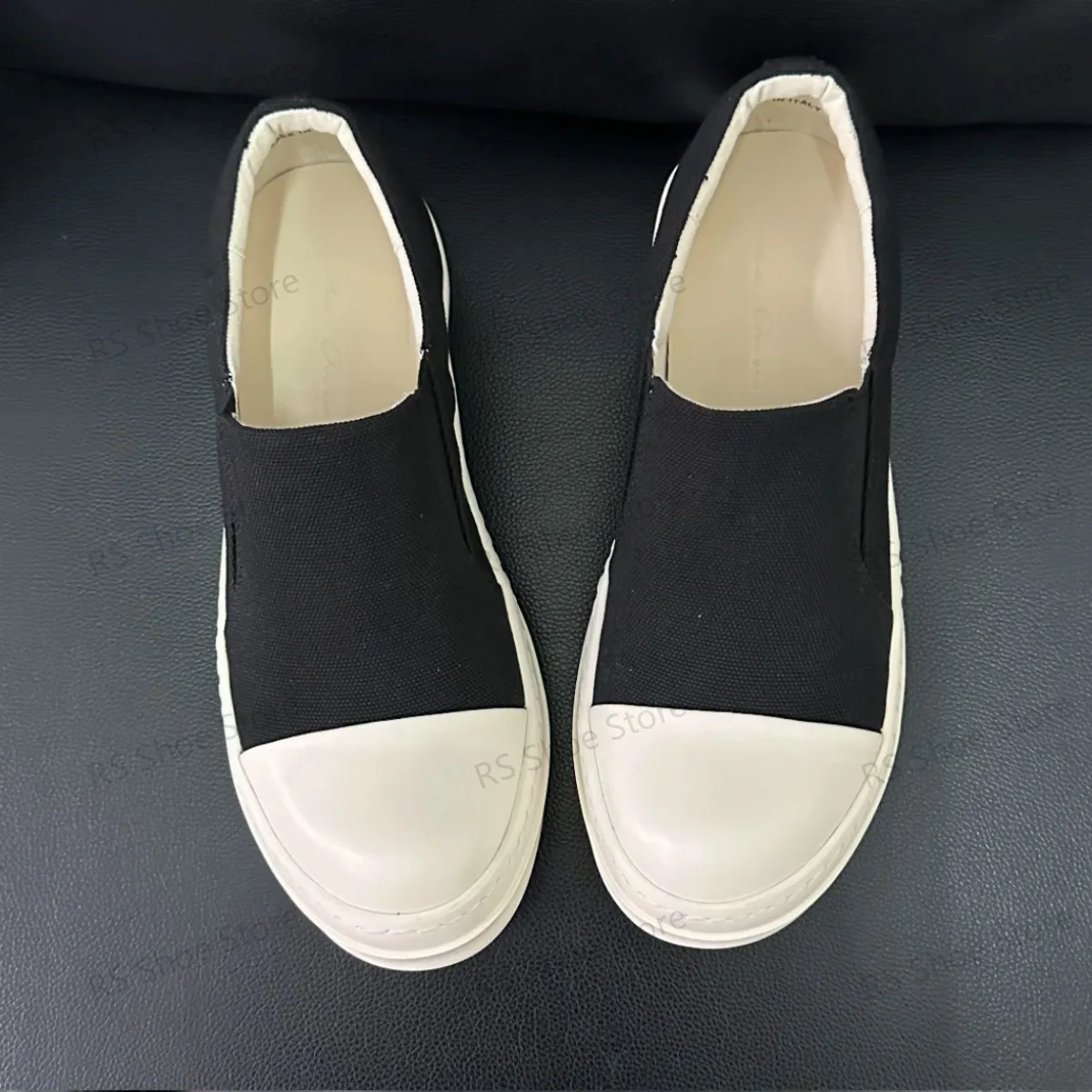 

Кроссовки Ro Luxury Low Top: черные парусиновые кеды премиум-класса с толстой подошвой, высококачественные, оригинальные, повседневные, с низким вырезом.