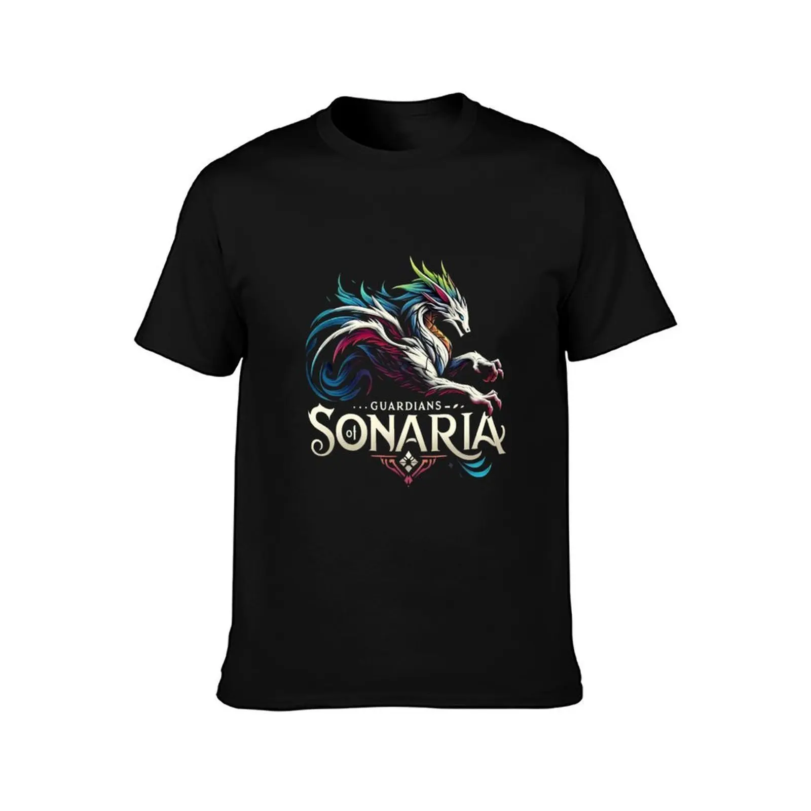 Creatures of Sonaria: Mythical Adventures T-Shirt, Summer Casual Cotton Tee, Oversized Streetwear Tops, Vintage Graphic Print