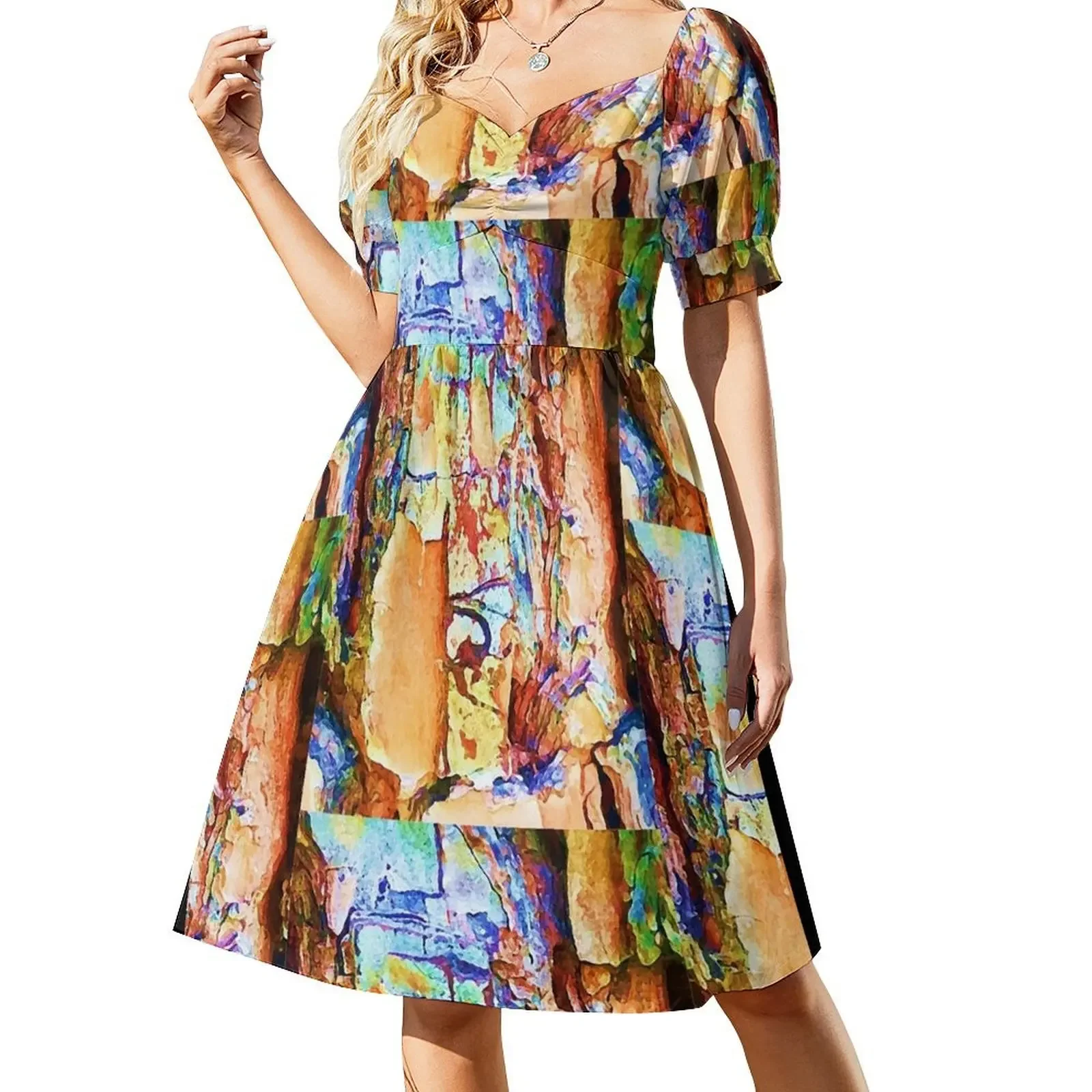 

macondo Short-Sleeved Dress evening dress beach dress