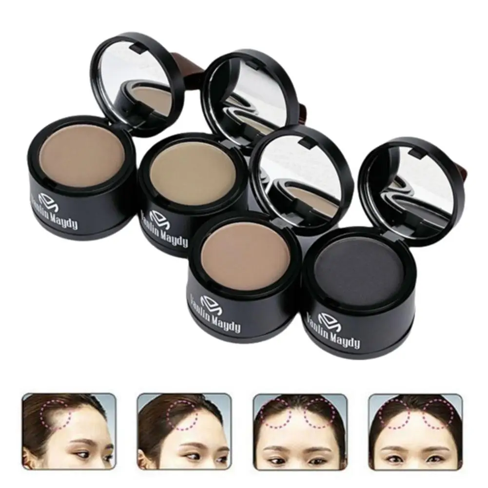 Bubuk garis rambut penutup akar hitam bubuk instan alami tahan air penutup rambut bayangan garis rambut 4 warna Concealer R7O0