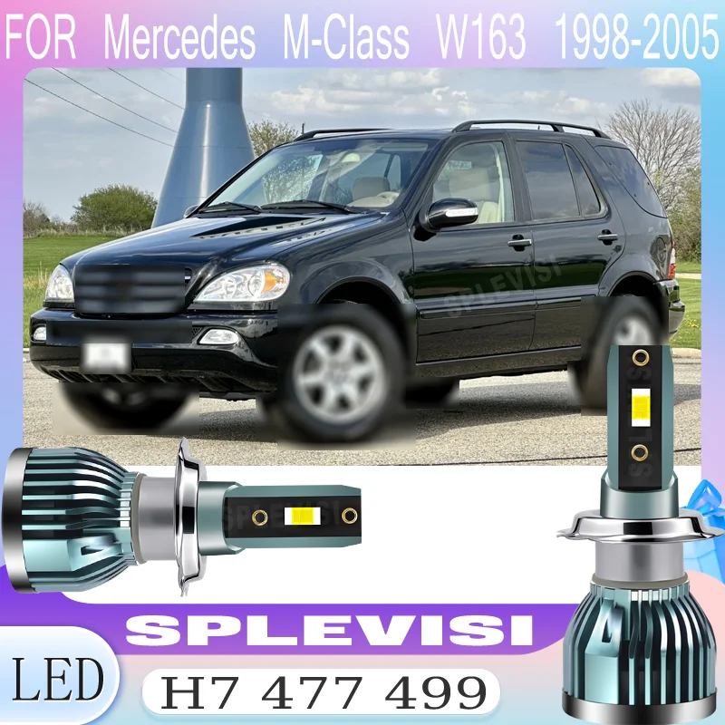 IP68 Waterproof Rating H7 Headlight Headlamp High Low Beam For Mercedes M-Class W163 1998 1999 2000 2001 2002 2003 2004 2005
