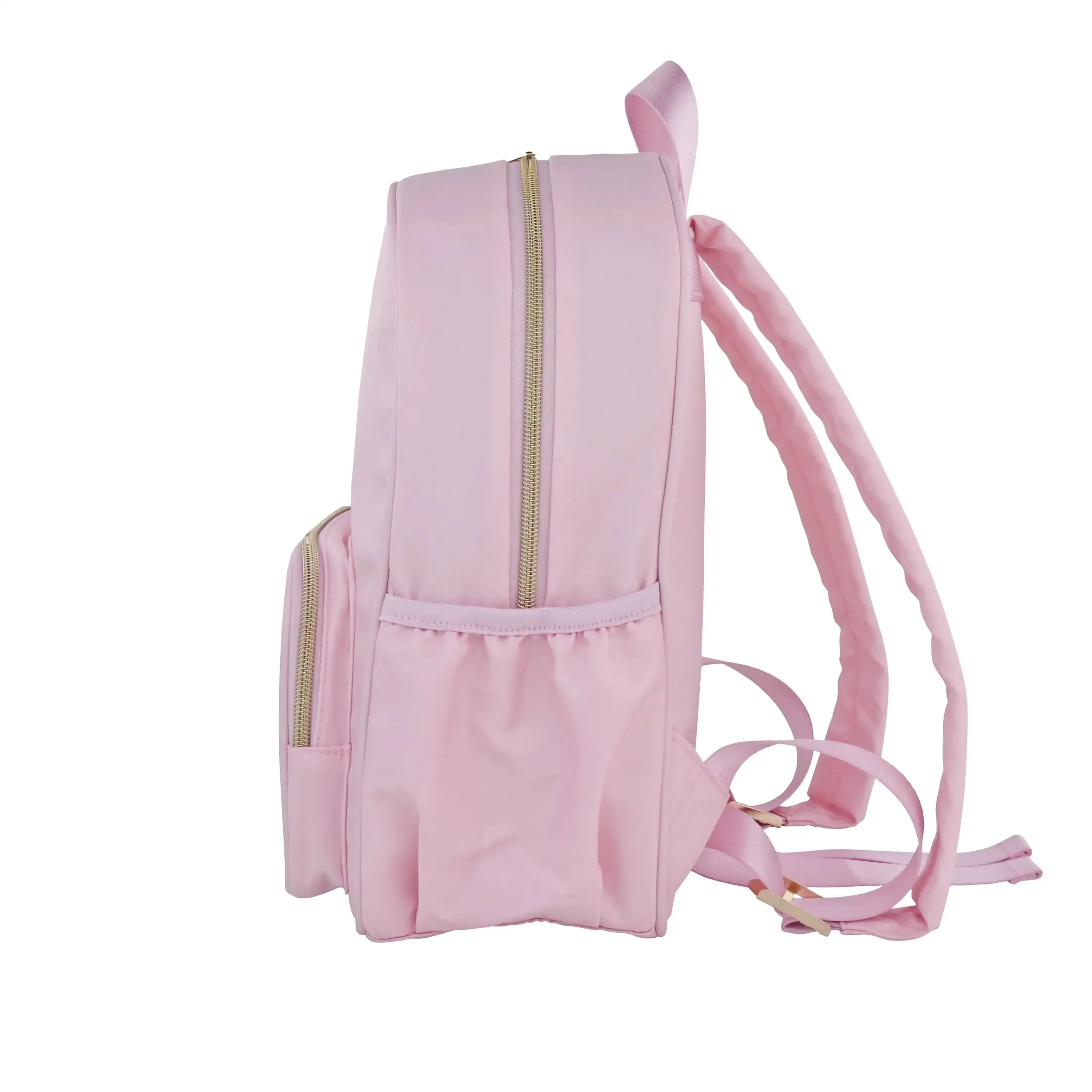 Нейлоновый рюкзак, настраиваемая дорожная сумка для книг для поделок, школы и повседневного использования, розовая