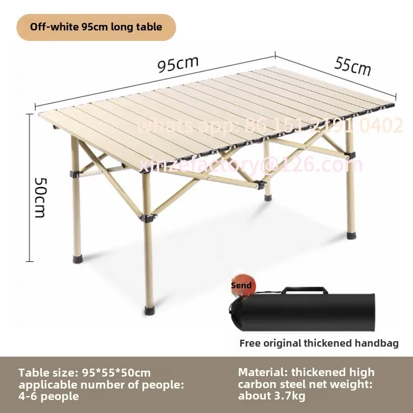 

Customizable Folding Table Easy To Install Portable and Foldable, Camping Barbecue Table Sturdy and Durable Suitable for Outdoor