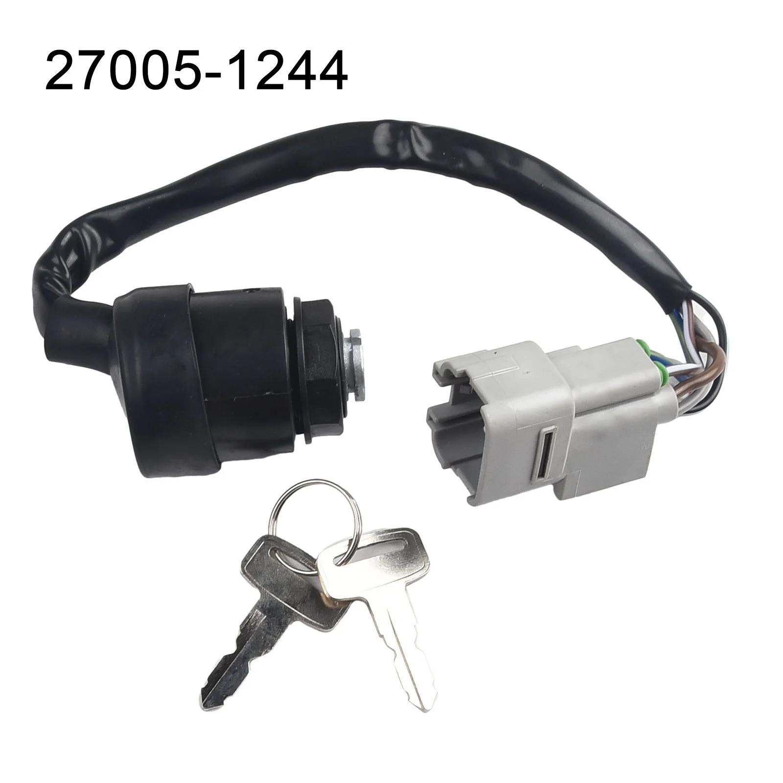1pc Ignition Switch Car Lock System Lock Cylinder Plastic Ignition Key Switch 27005-1244 Black Electric Components