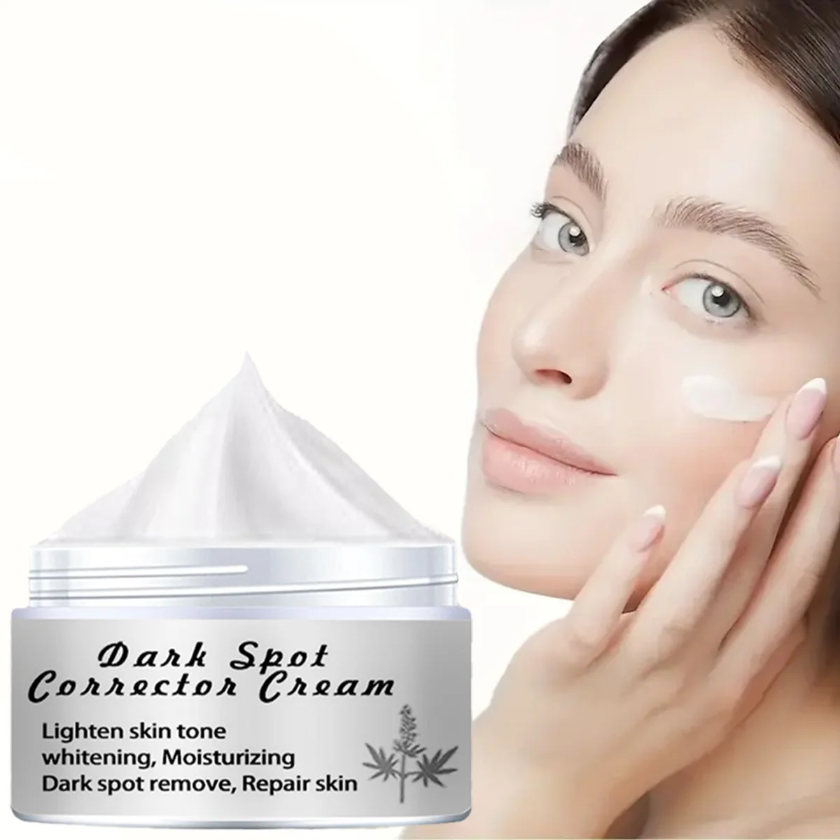 

Face cream lightens spots, darkens and brightens skin tone