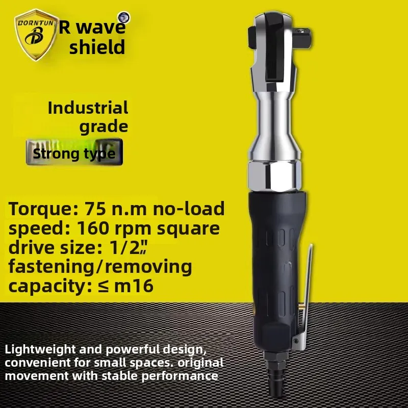 Bodun 1/ 2inch Pneumatic Ratchet Wrench Pneumatic Socket Wrench Angled Air Trigger Bd-1268