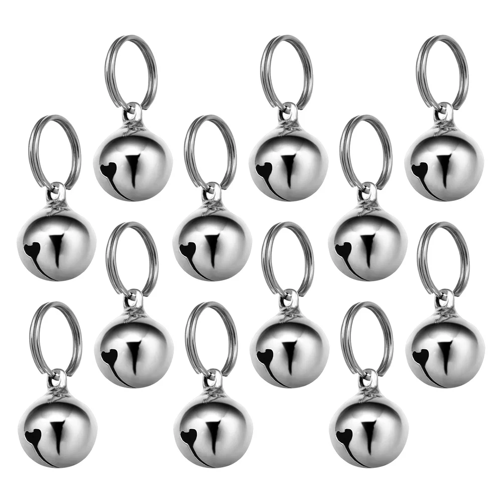 

12Pcs Pet Charm Decoration: Waterproof Small Bells for Cats and Dogs - Clear Sound Stylish Collar Pendants Kitten Collar Bell