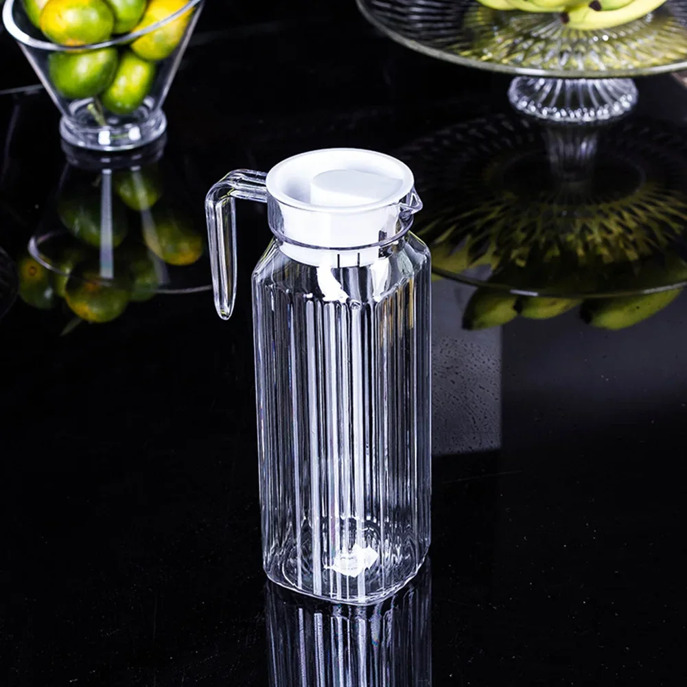 1.1L Drink Tie Pot Water Juice JUG Pitcher PC Bottle Cocktail Fridge Home Lid Household Cold Water Kettle Pot water bottle