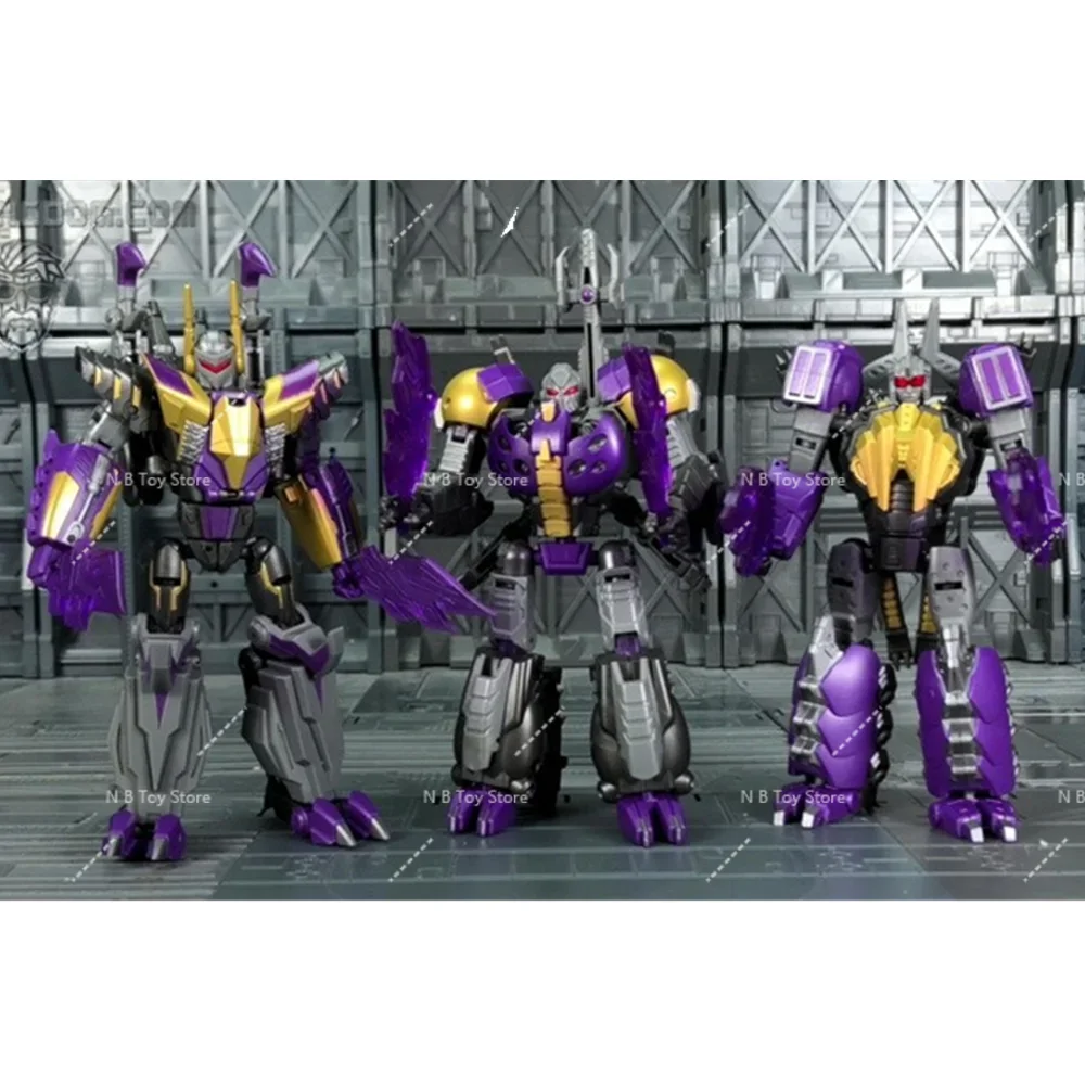 Actionfigur von Transformer Planet-X PX-17, Insecticon Kickback, Schrapnell, 3 Teile, mit Box, 18, 19 Px