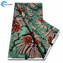 Grand Super 100% Cotton African Wax Fabric High Quality Wax Print Ankara Fabric For Sewing 6yards Women Fabric VLS194