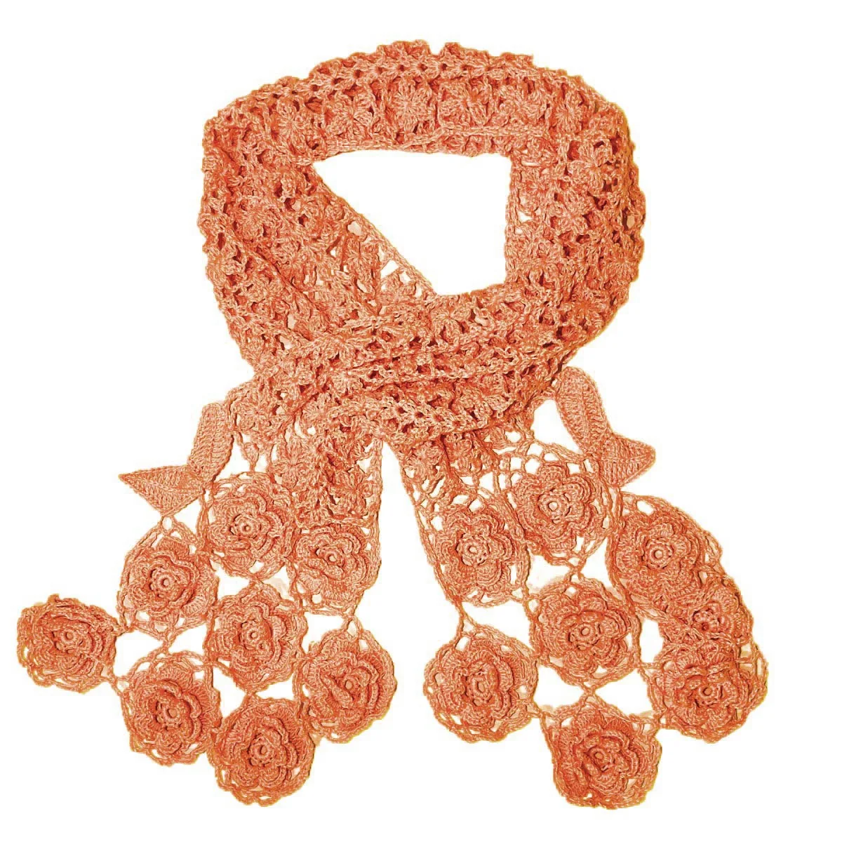 BomHCS Lace Scarf Collar Stretch Rose Flower Summer Poncho for Women Lady Shawl