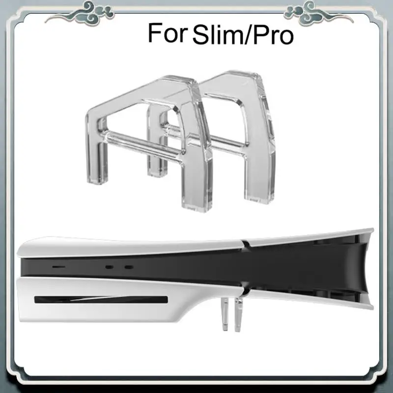 ABIJ-For Playstation 5 Slim/Pro Compatible Anti-Slip Bracket Horizontal Stand For PS5 Slim/Pro Digital Or Disc Edition Accessori