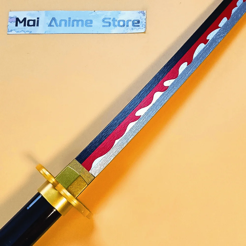 40 pouces Roronoa Zoro Katana Anime Cosplay accessoire Original samouraï épée en bois Ninja réel pleine taille japonais Katana couteau jouet cadeau