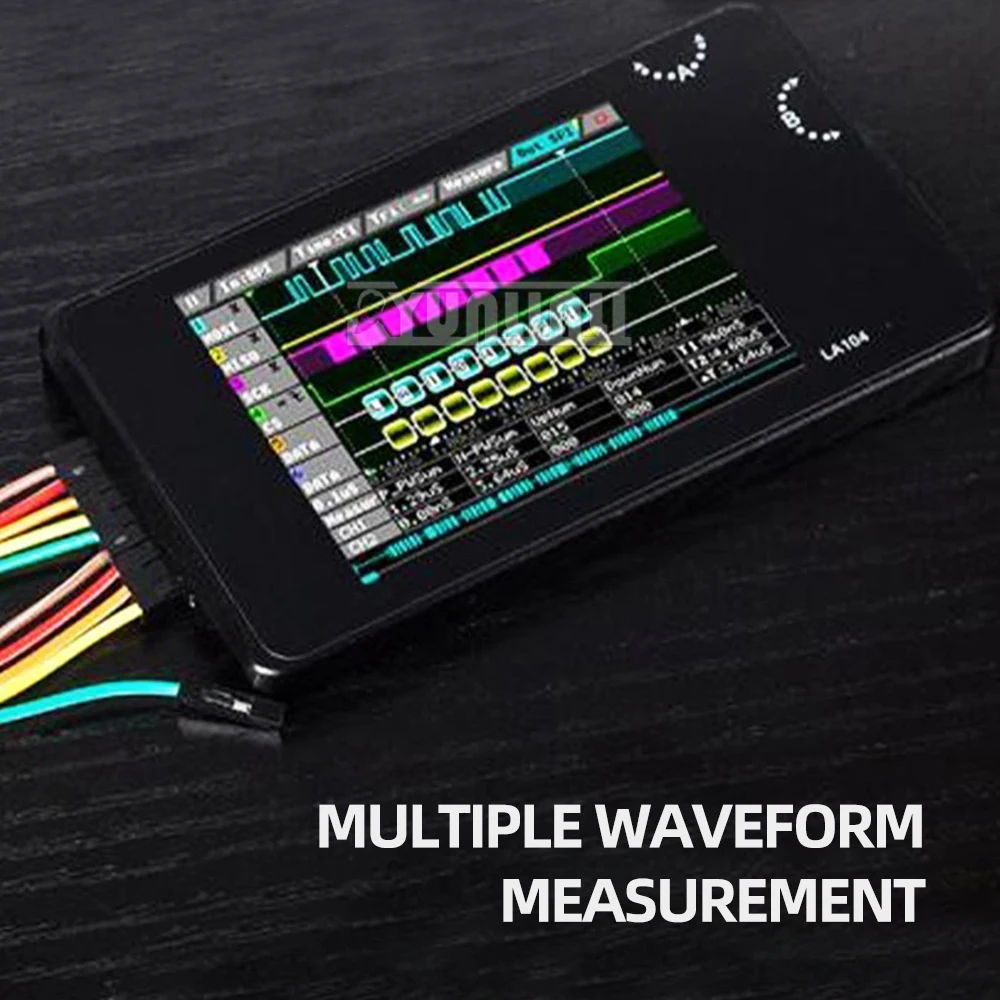 DSO LA104 Digital Logic Analyzer Kit 4 Channels Oscilloscope SPI I2C UART Programmable 100MHz Max Sampling Rate 2025 NEW